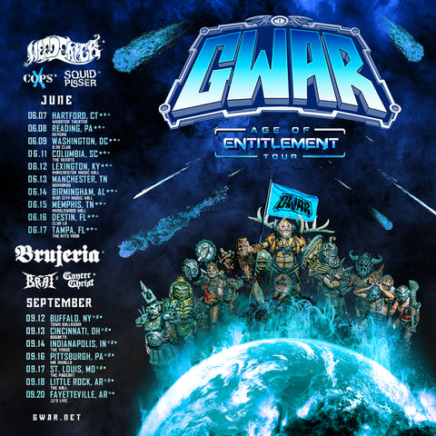 GWAR Announces “Age of Entitlement” Tour