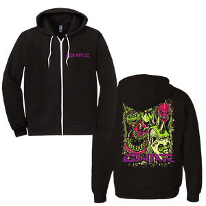Swixxz Lightning Black Hoodie Neon Faces Hoodie – GWAR