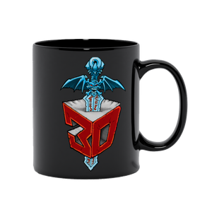 30th Anniversary Logo Black Mugs